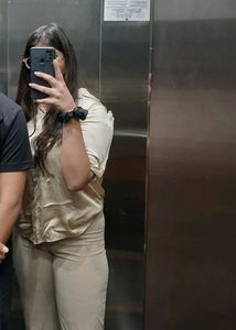 Satin Button Up Shirt