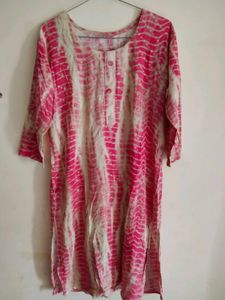 Pink Tie-Dye Kurta