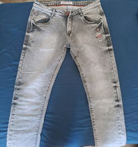 Vintage Racing Denim Jeans Grey Men