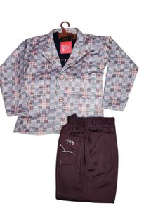 Boys Plaid Suit Set