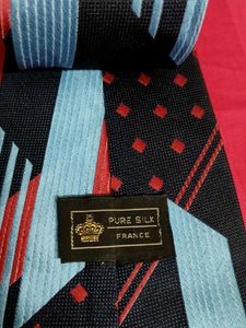 France Pure Silk Men Geometric Patterned Tie