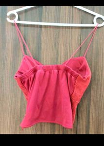 Red Sparkle Bralette Top