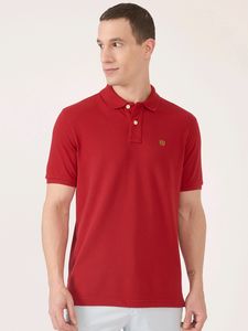 Red Casual Fahrenheit Classic Polo