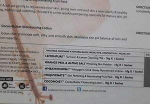 💥 Lotus Herbal Natural Glow Facial Kit 4 In 1