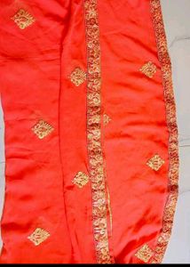 Pink Embroidered Dupatta