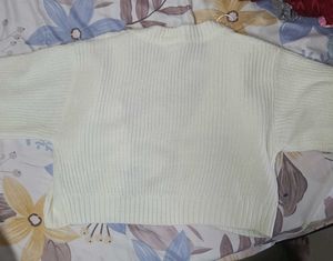 Cream Cable Knit Cropped Cardigan