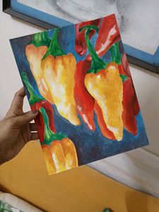 Handpainted Acrylic Painting On Paper