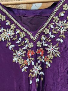 PREMIUM embroidery CHINON kurti upto XL XXL