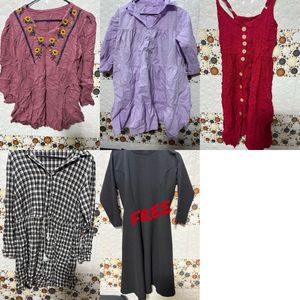 Elegent buy 4 drees get 1 free combo