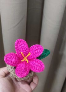 Crochet Lily Flower Pot