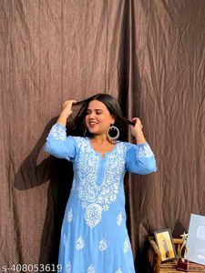 Pure Rayon Kurta Plazo Set 😍