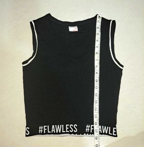 Black Ribbed Tank Top