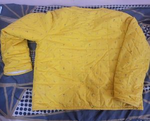 Yellow fur Jacket