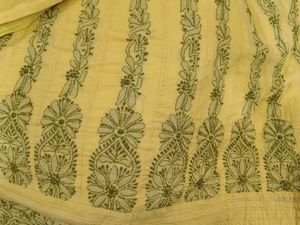 LUCKNOWI YELLOW KURTA - XXXL