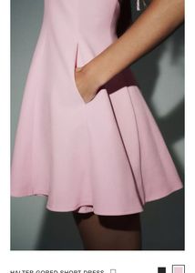 ZARA HALTER GORED SHORT DRESS