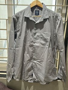 Gray Button-Down Shirt
