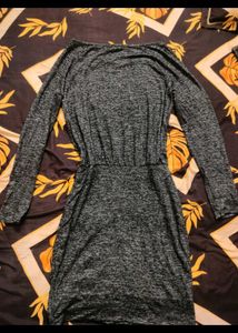 Heather Grey Long Sleeve Mini Dress