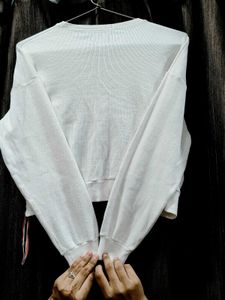 White Graphic Sweatshirt
