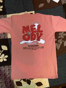 Pink Colour T Shirt L Size Good