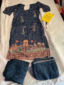 Kurta With Trousers and Dupatta