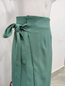 Green Wrap Skirt