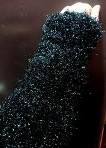 Sparkling Black Button-Up Sweater