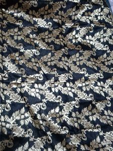 Elegant Black and Gold Sari