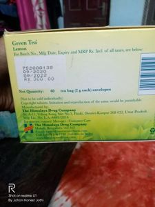 Himalaya Green Tea Lemon bags For muskan123