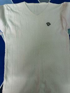 White V-Neck T-Shirt