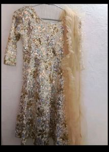 🌹Eid-special Sequence Work Velvet Dress Set