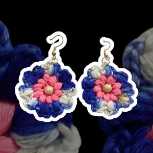 Crochet Flower Earrings