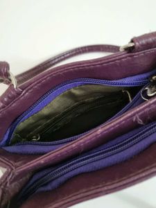 Elegant Purple Small Handbag