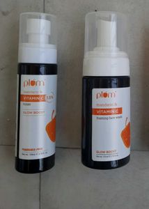 Plum VIT C Facewash And Toner
