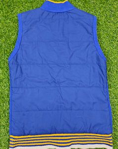 Stylish Blue Sleeveless Jacket