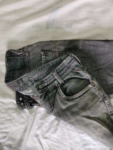 Grey Wash Denim Jeans