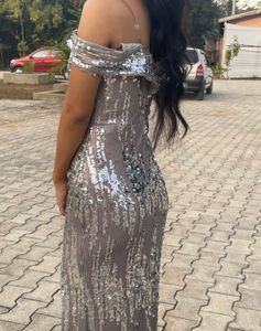 Sequin Embellished Party Gown