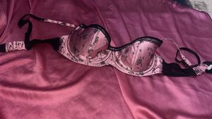 Satin Floral Bra