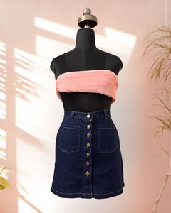 Casual Denim Skirt