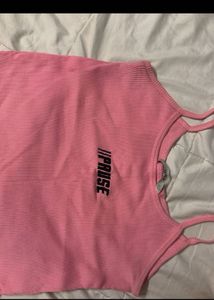 Pink ONLY Ribbed Tank Top