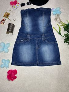 Denim Fitted Dress