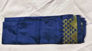 Elegant Jute Blue saree