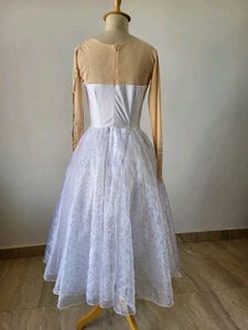 Elegant White Embellished Dress