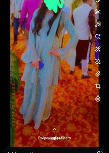 Elegant Ethnic sharara daimond work