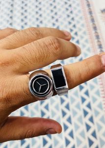 Men's Silver Ring Set