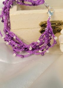 Multilayer Crochet Bead Bracelet