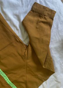 Oversized Brown Button-Up Shirt