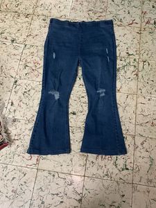 Distressed Flare Jeans