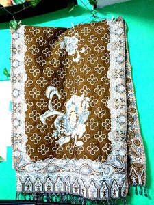 Brown Patterned Shawl