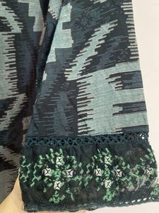 Elegant Black Printed 3 Pcs Set