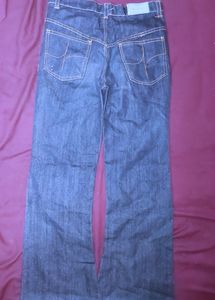 Dark Blue Denim Bell Bottom Jeans